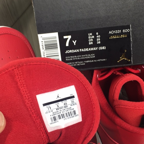 Nike WMNS Jordan Fadeaway (GS) gym red/black-white - Picture 8 of 8